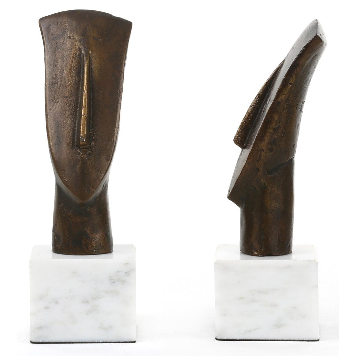 Villa & House Delos Head Statue - Set of 2 by Bungalow 5