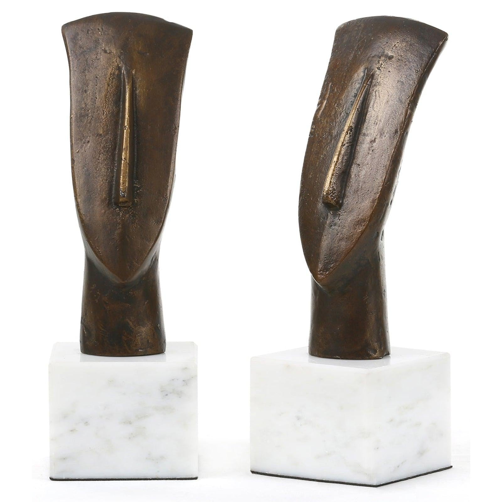Villa & House Delos Head Statue - Set of 2 by Bungalow 5