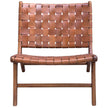 Uttermost Plait Woven Leather Accent Chair