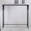 Uttermost Bourges White Marble Console Table