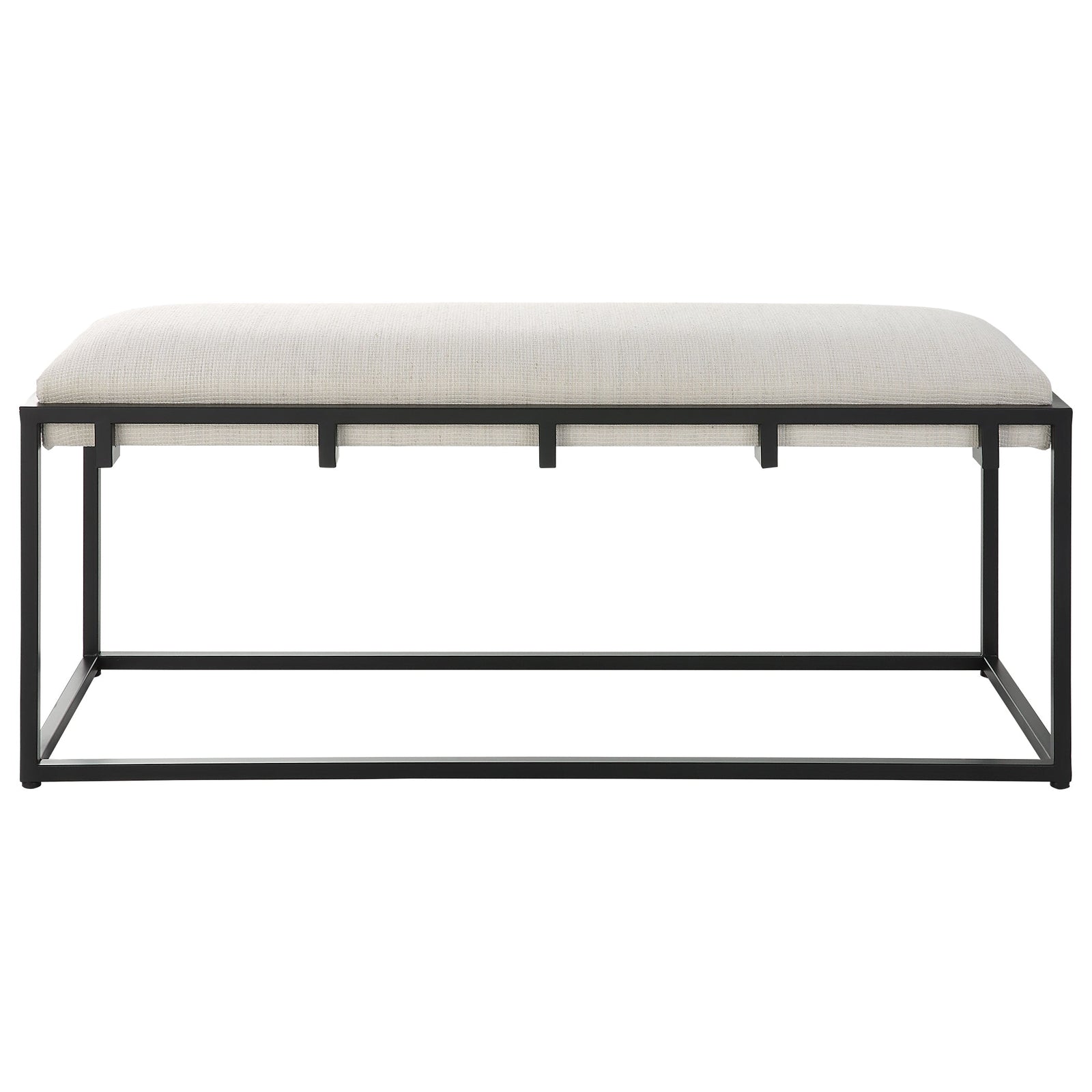 Uttermost Paradox Iron & Fabric Bench