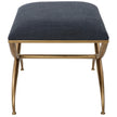 Uttermost Crossing Small Navy Bench