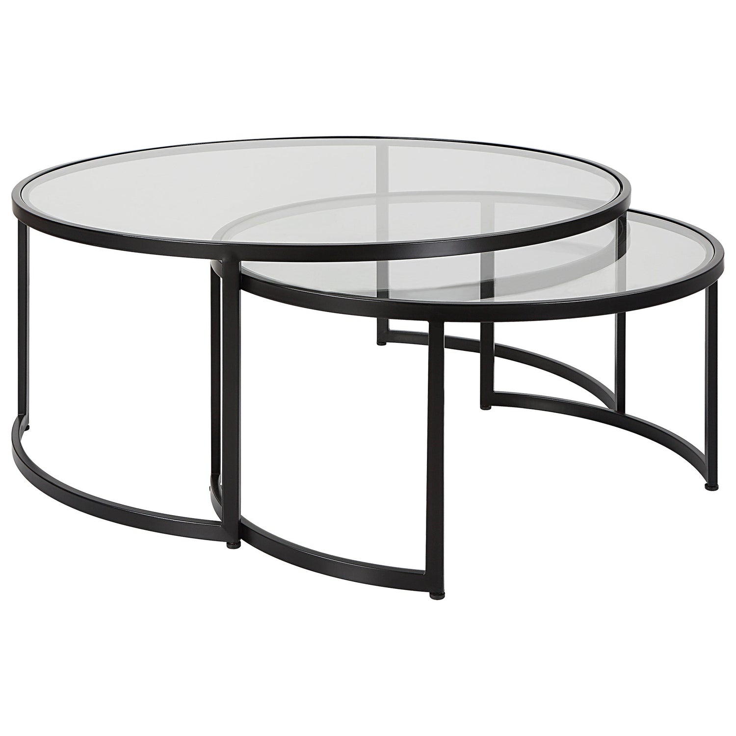 Uttermost Rhea Black Nesting Coffee Tables - Set of 2