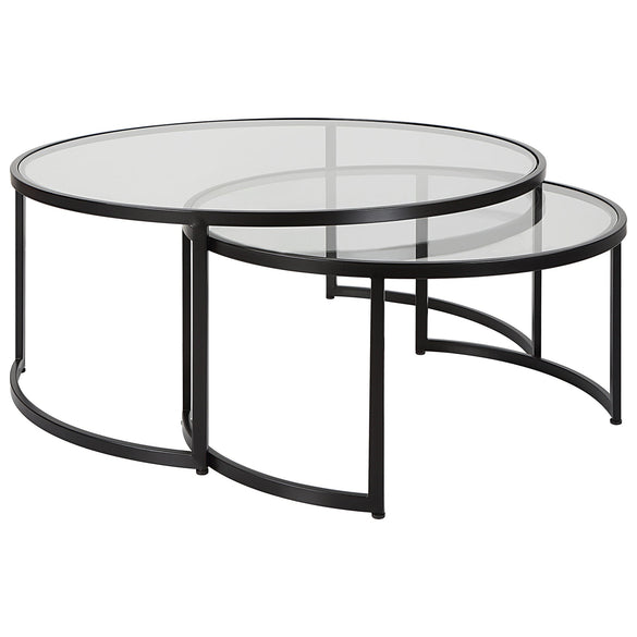 Uttermost Rhea Black Nesting Coffee Tables - Set of 2