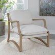 Uttermost Melora Solid Oak Accent Chair