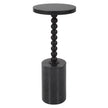 Uttermost Bead Black Marble Drink Table