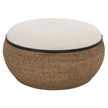 Uttermost Island Straw Storage Ottoman / Coffee Table