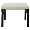 Uttermost Diverge White Shearling Small Bench