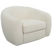 Uttermost Capra Art Deco White Swivel Chair