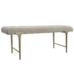 Uttermost Imperial Upholstered Gray Bench