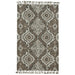 Feizy Abelia 8676F Rug in Ivory/Gray