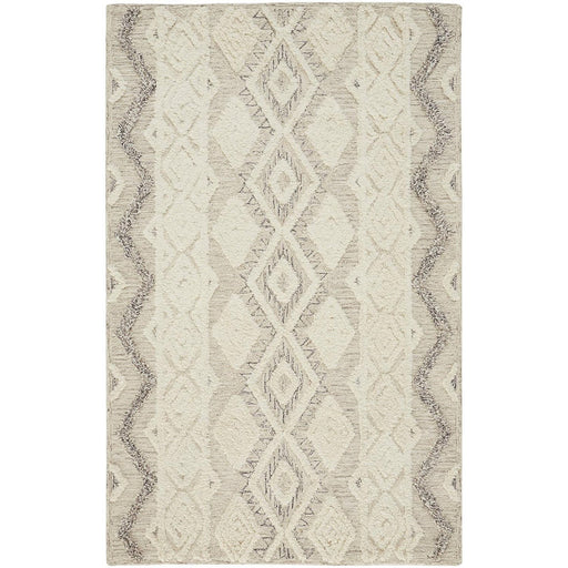 Feizy Anica 8006F Rug in Ivory / Gray
