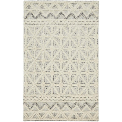 Feizy Anica 8007F Rug in Ivory / Blue