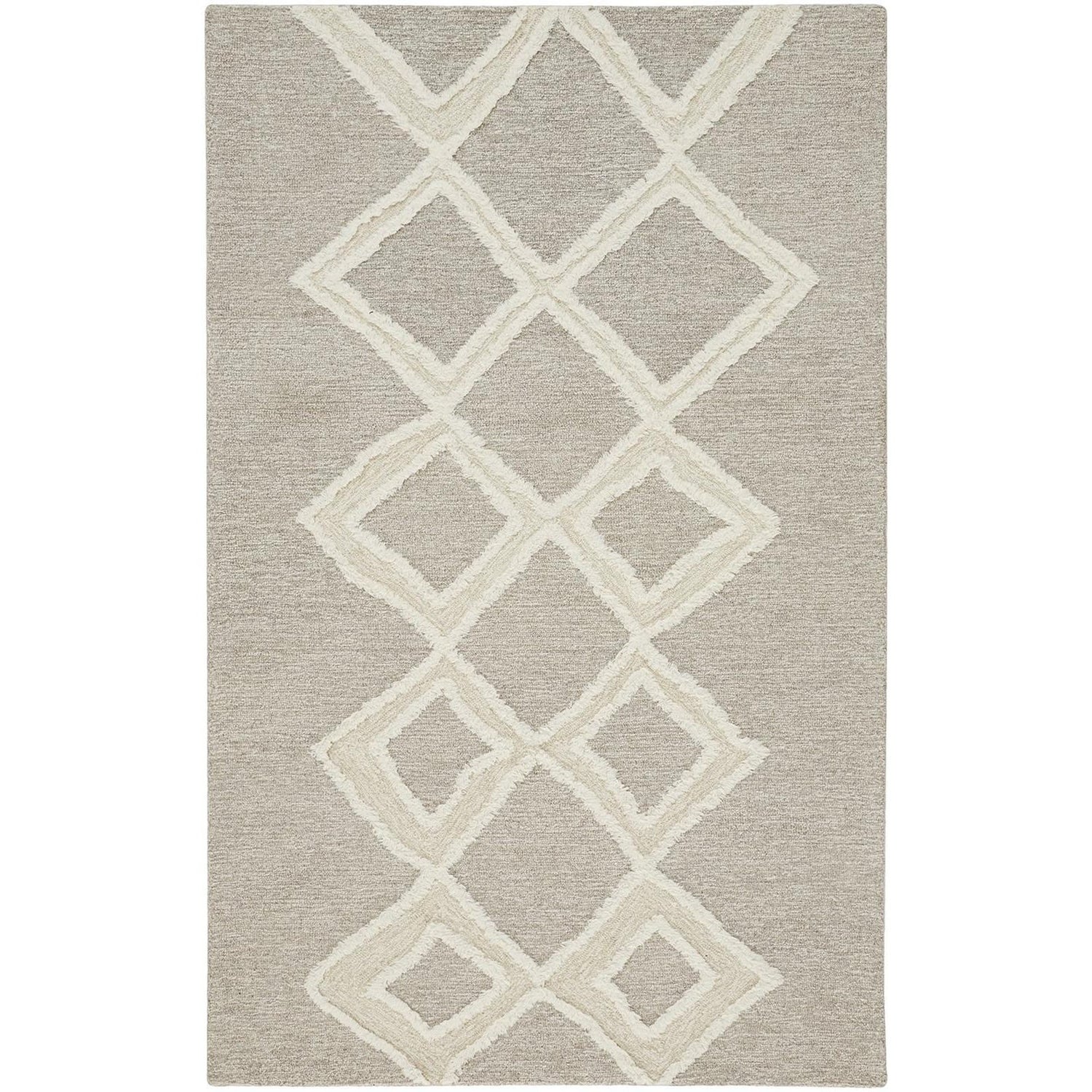 Feizy Anica 8009F Rug in Taupe / Ivory