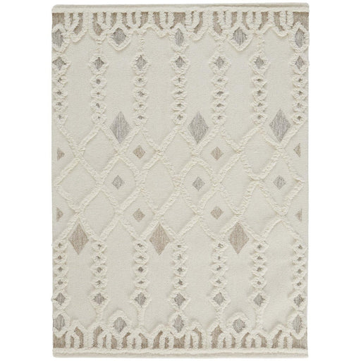 Feizy Anica 8011F Rug in Ivory / Tan