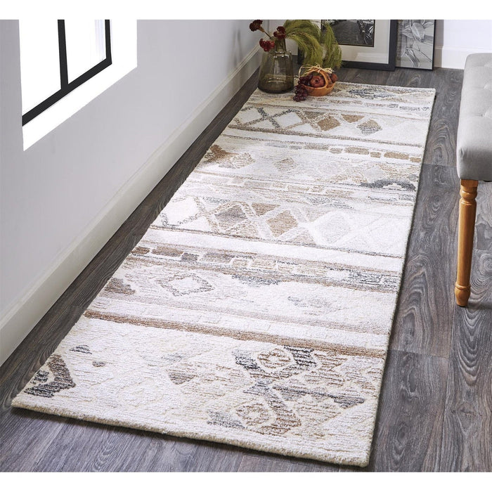 Feizy Asher 8770F Rug in Brown/Natural