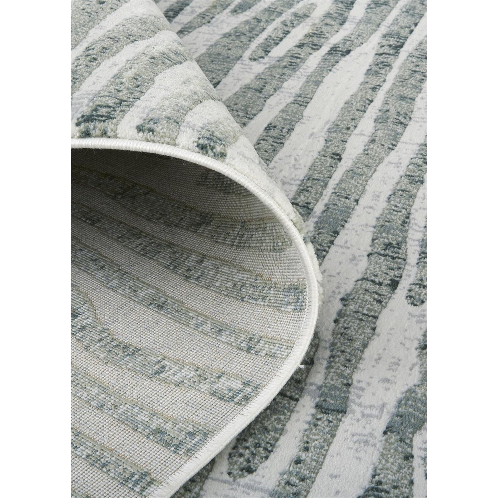 Feizy Atwell 3218F Rug in Green / Gray