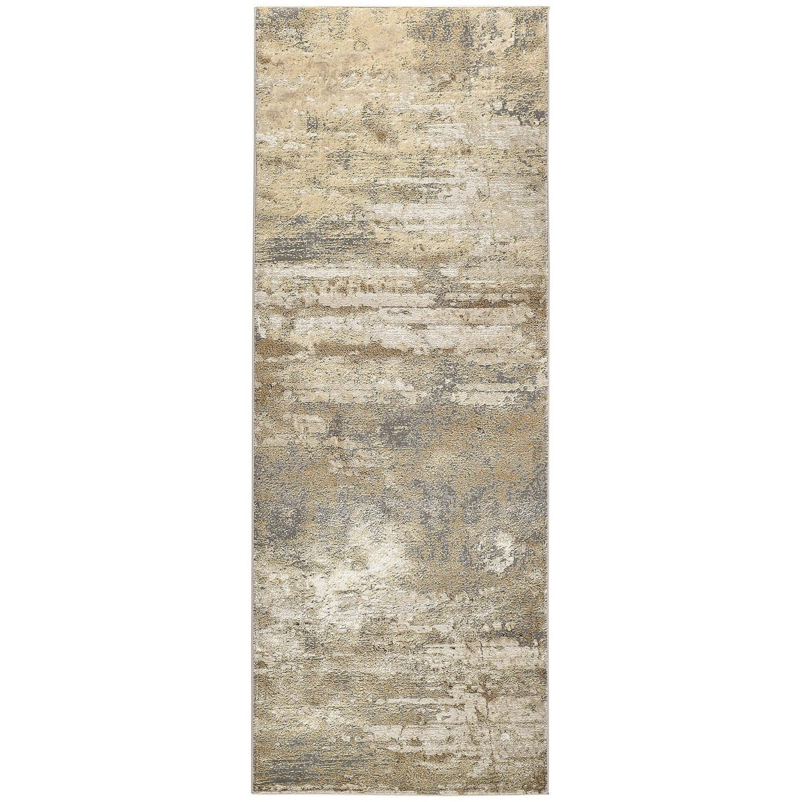 Feizy Aura 3567F Rug in Beige / Gold