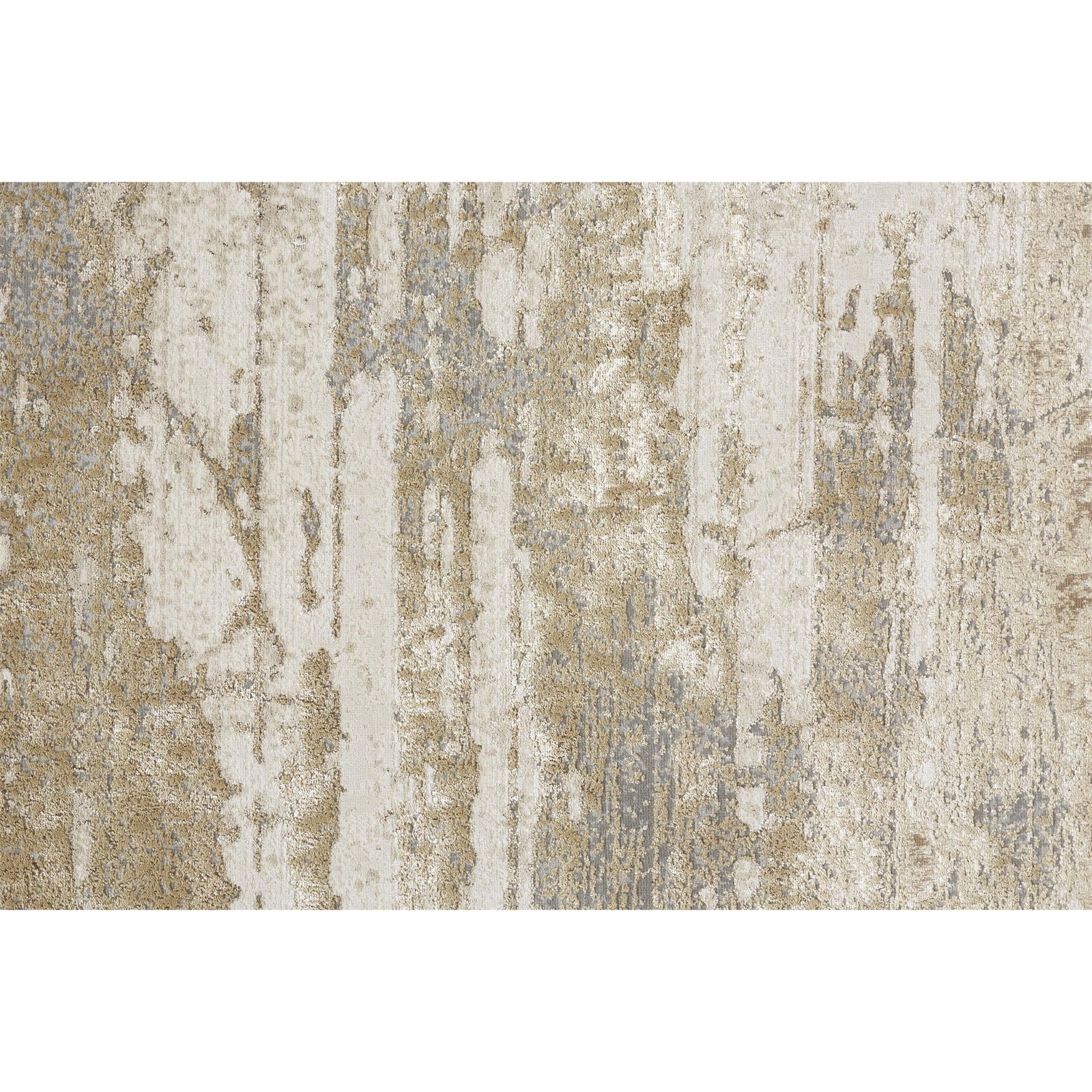 Feizy Aura 3567F Rug in Beige / Gold