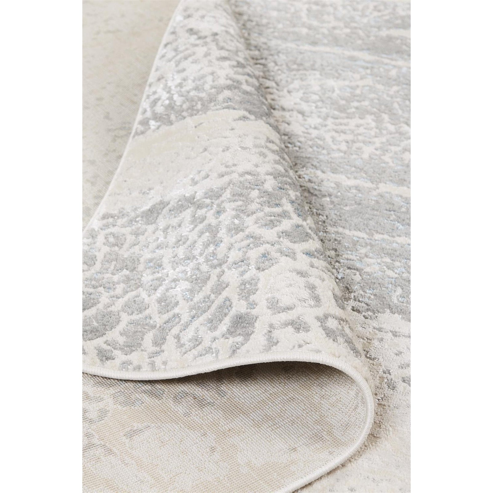 Feizy Azure 3401F Rug in Ivory / Silver