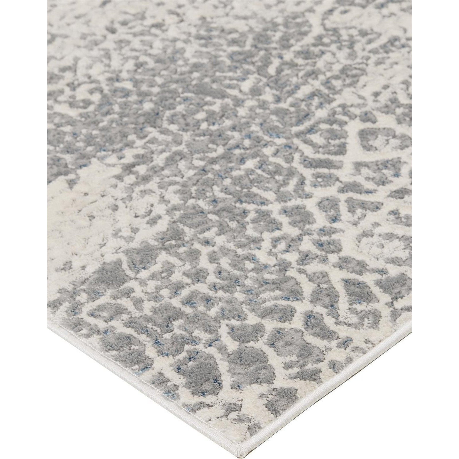 Feizy Azure 3401F Rug in Ivory / Silver