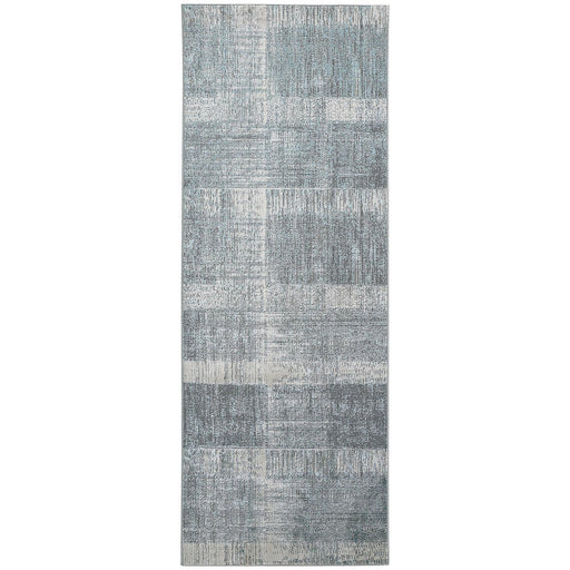 Feizy Azure 3413F Rug in Silver / Teal