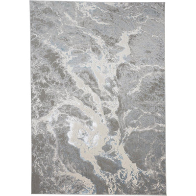 Feizy Azure 3539F Rug in Silver / Blue