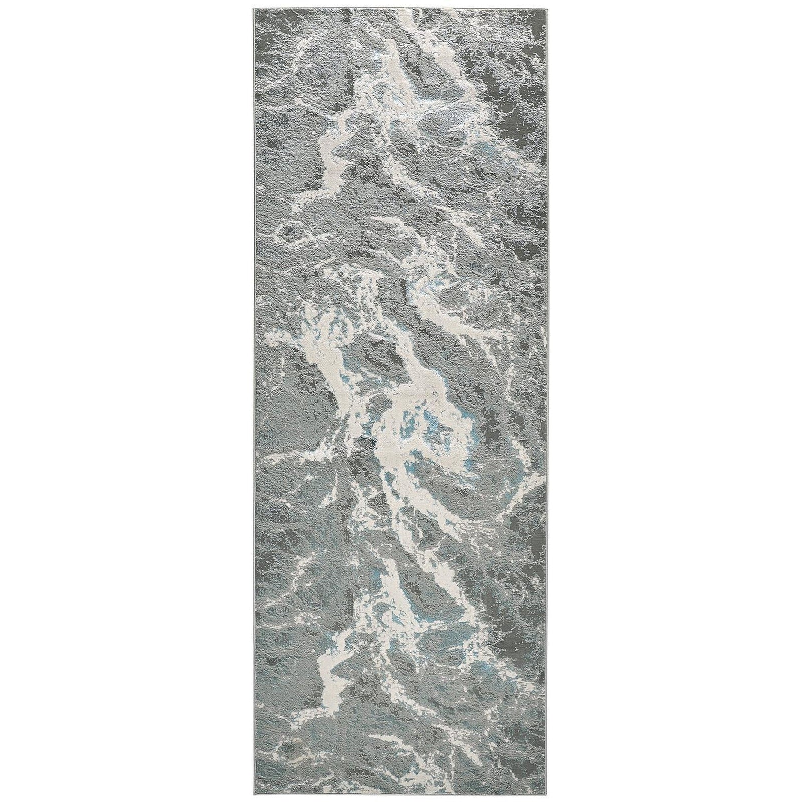 Feizy Azure 3539F Rug in Silver / Blue