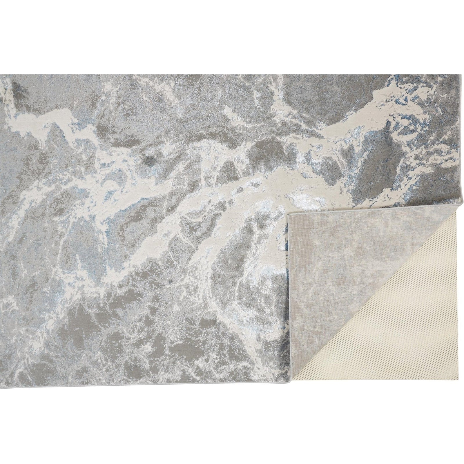 Feizy Azure 3539F Rug in Silver / Blue