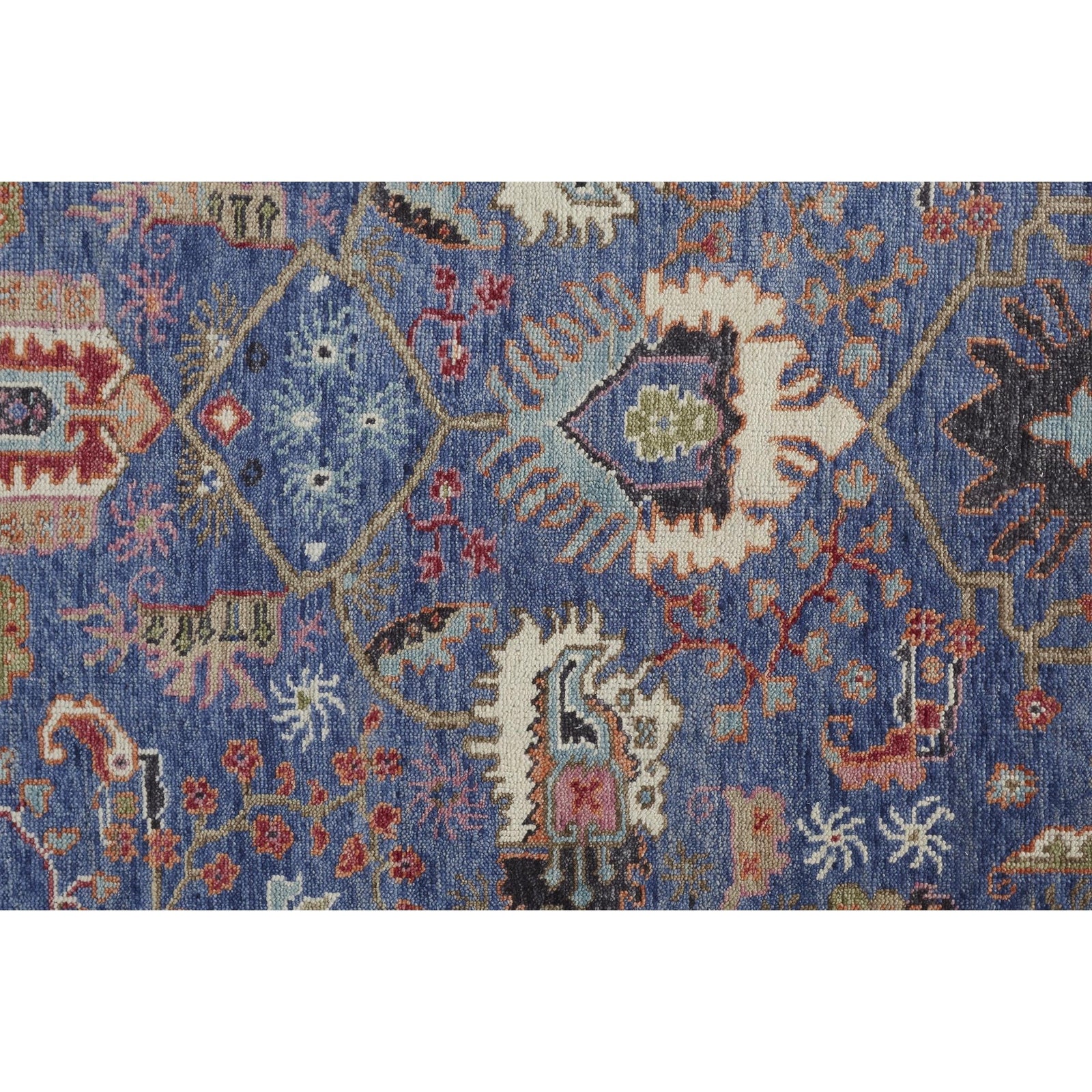 Feizy Beall 6708F Rug in Blue / Red