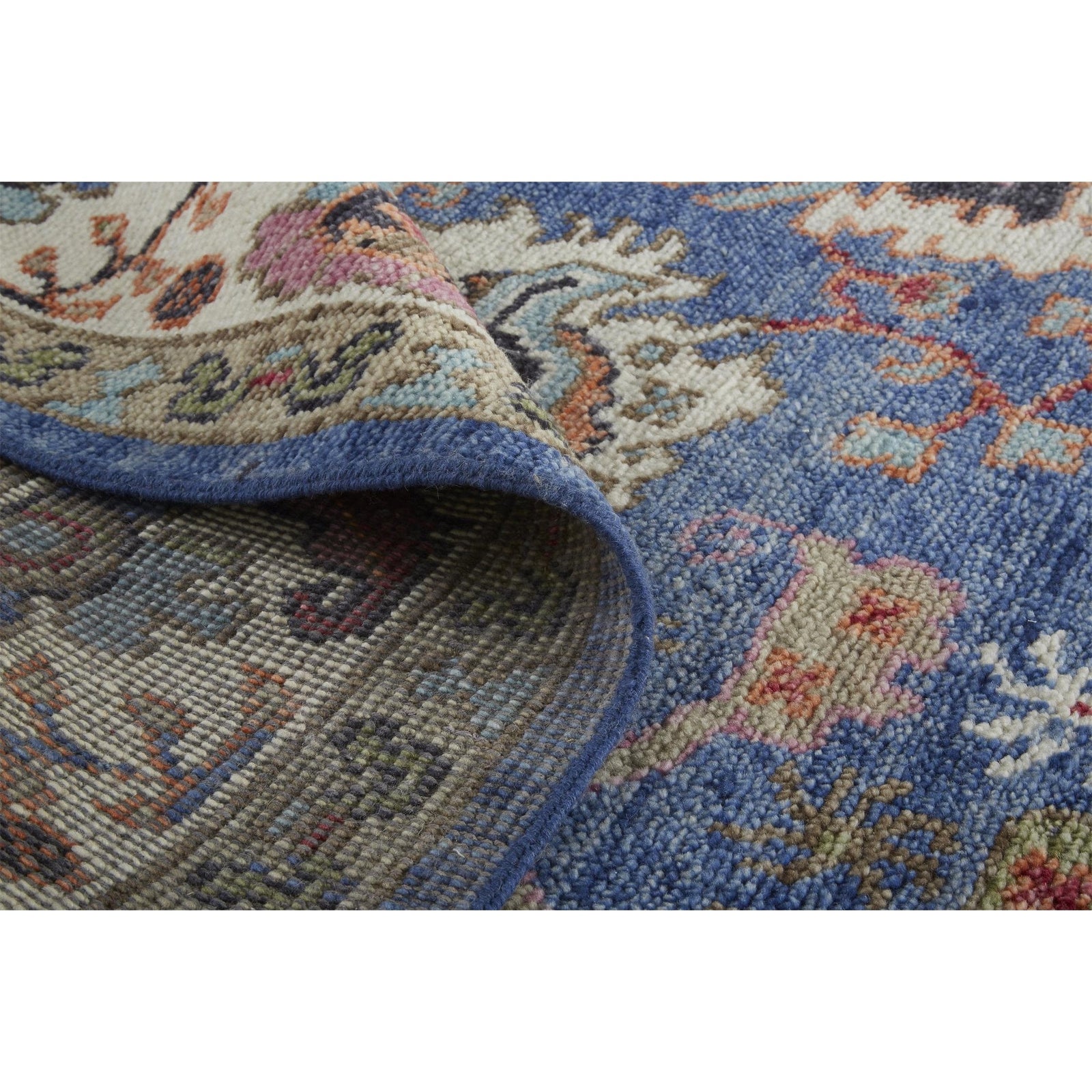 Feizy Beall 6708F Rug in Blue / Red