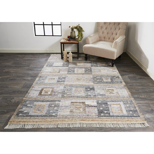 Feizy Beckett 0816F Rug in Charcoal / Multi