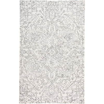Feizy Belfort 8778F Rug in Ivory/Charcoal