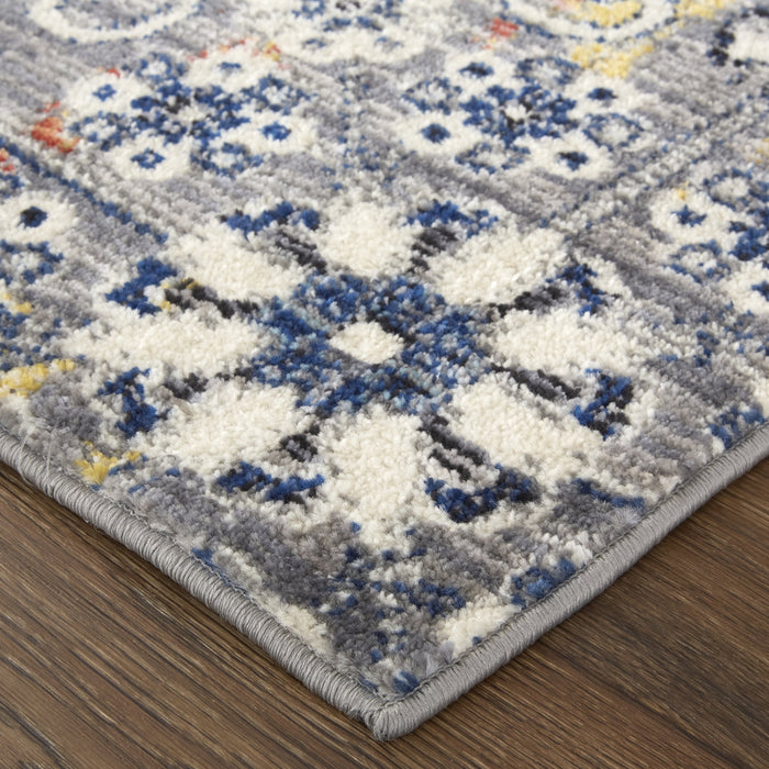 Feizy Bellini I39CR Rug in Ivory / Gray