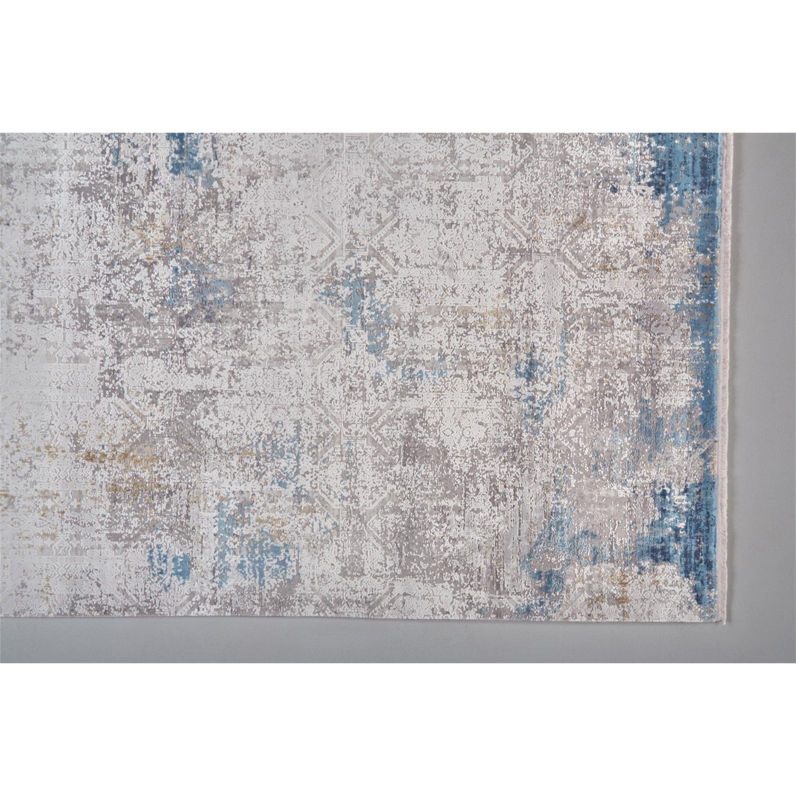 Feizy Cadiz 3889F Rug in Ivory/Blue