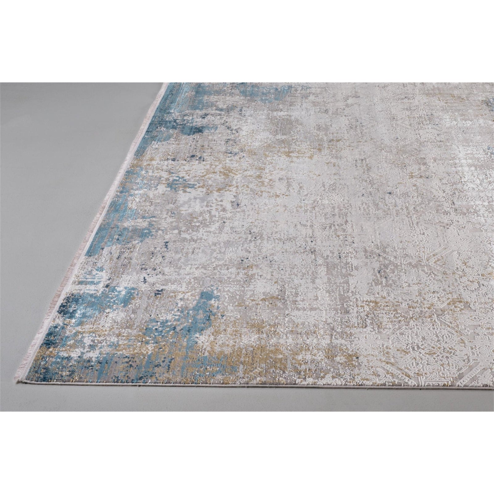 Feizy Cadiz 3889F Rug in Ivory/Blue
