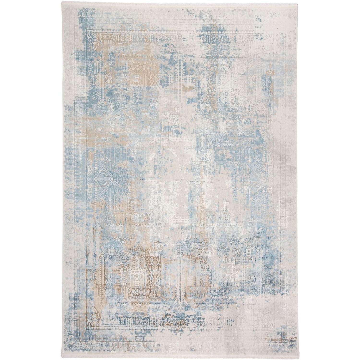 Feizy Cadiz 3890F Rug in Blue/Gray