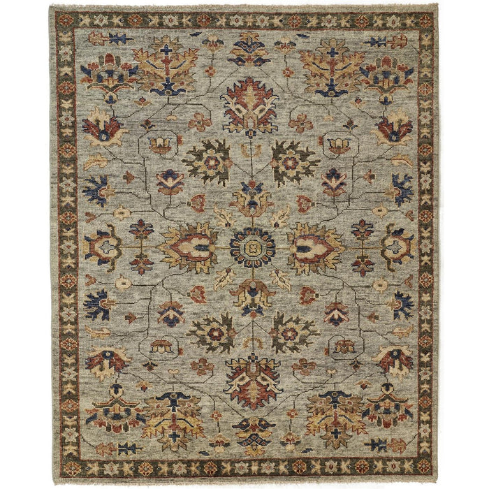 Feizy Carrington 6503F Rug in Gray / Gold