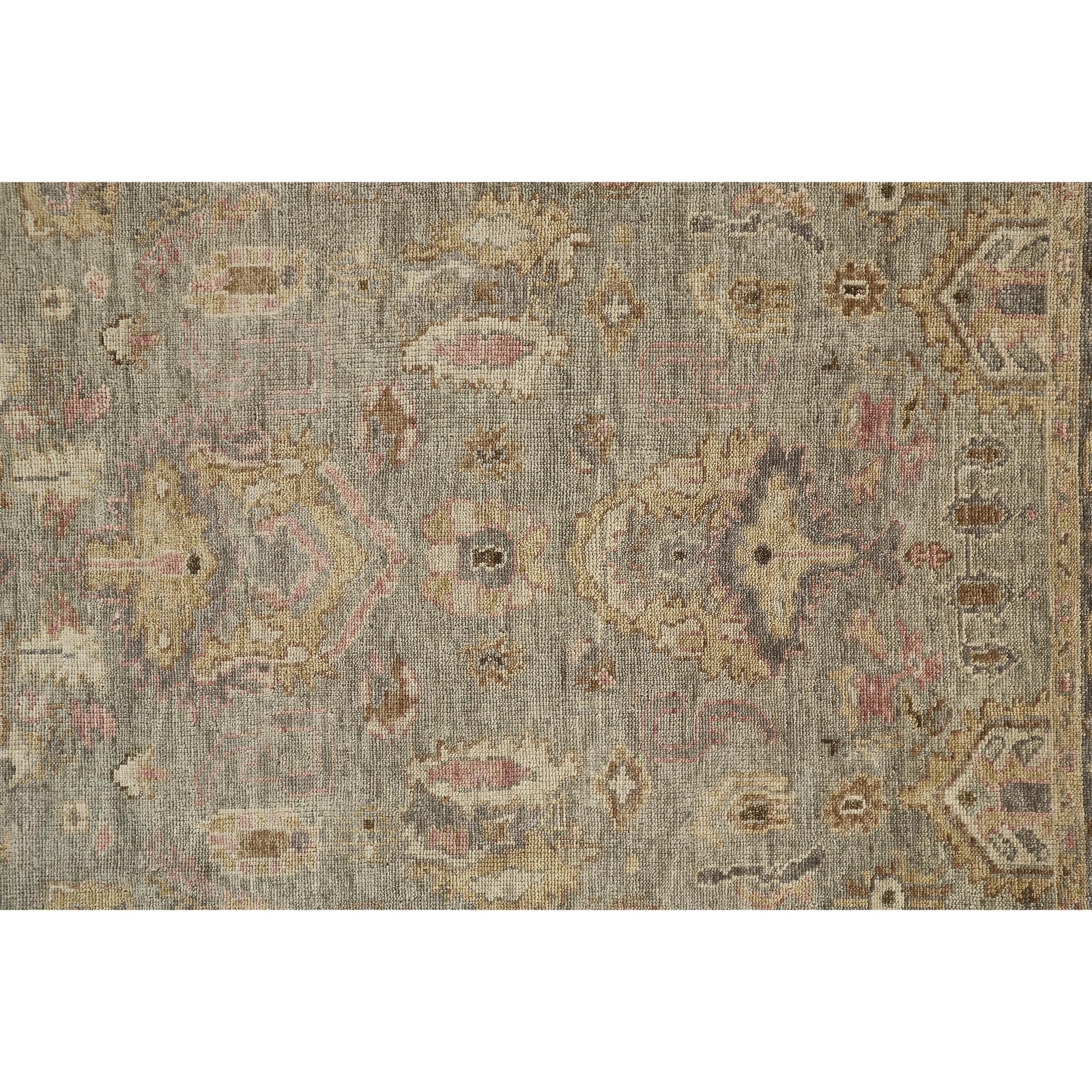 Feizy Carrington 6504F Rug in Gray / Gold