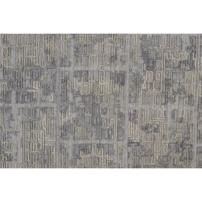 Feizy Elias 6590F Rug in Gray / Ivory