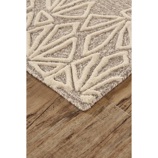Feizy Enzo 8735F Rug in Ivory/Taupe