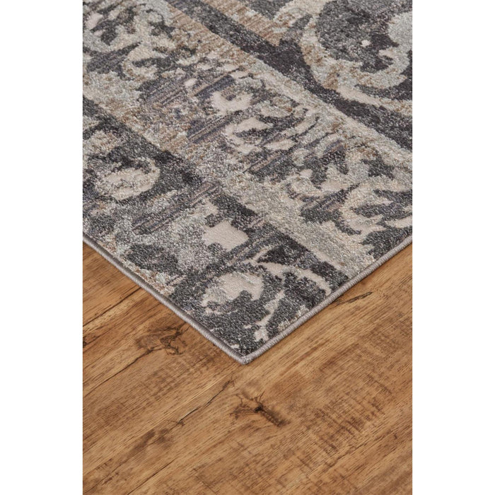 Feizy Kano 3871F Rug in Charcoal/Ivory