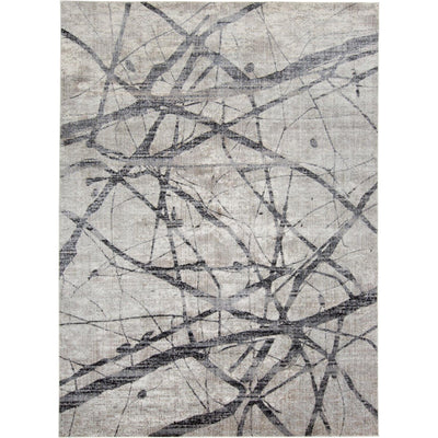 Feizy Kano 3877F Rug in Charcoal/Gray