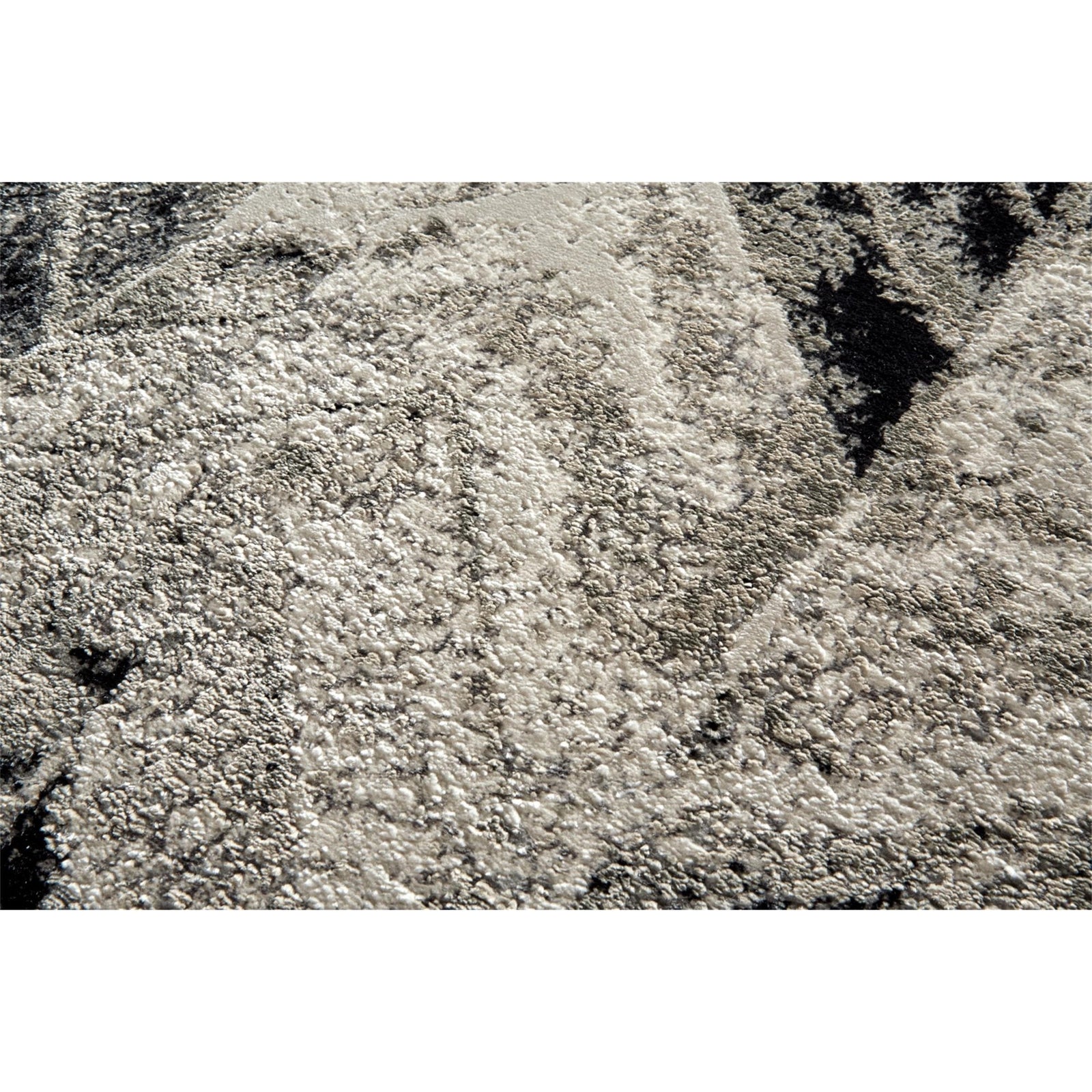 Feizy Micah 3048F Rug in Gray/Silver