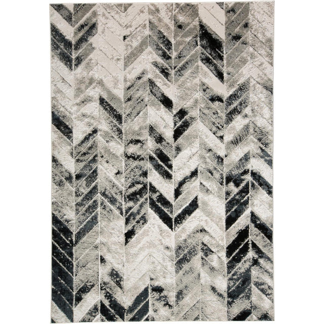 Feizy Micah 3048F Rug in Gray/Silver