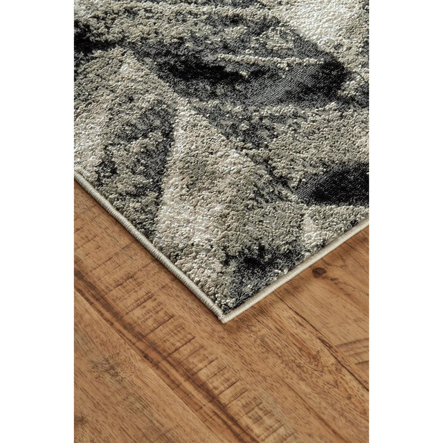 Feizy Micah 3048F Rug in Gray/Silver