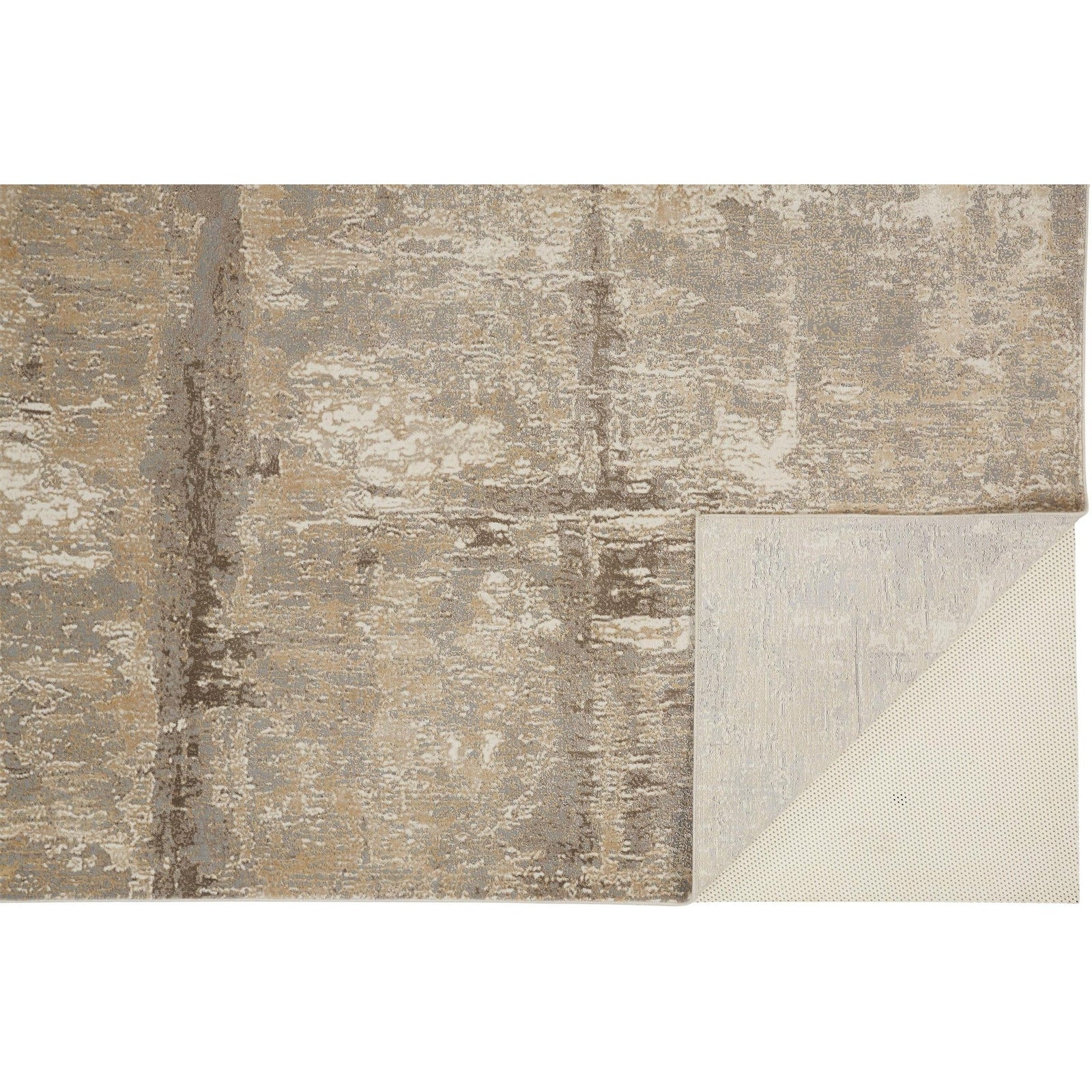 Feizy Parker 3701F Rug in Ivory / Gray