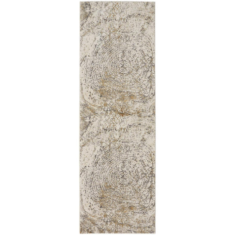 Feizy Parker 3702F Rug in Ivory / Gray