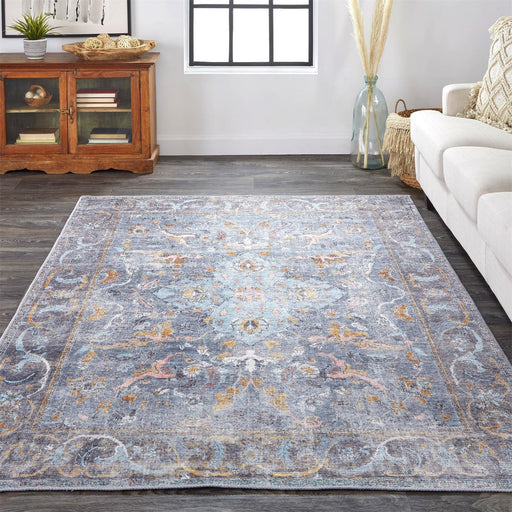 Feizy Percy 39AFF Rug in Blue