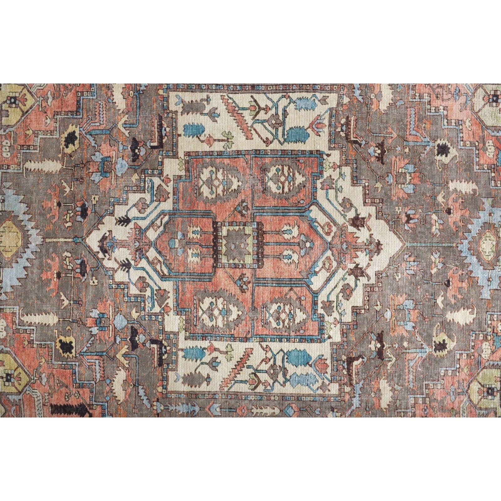 Feizy Percy 39AJF Rug in Pink / Gray